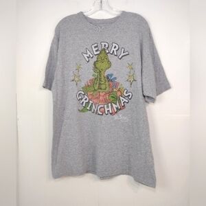 Dr Seuss The Grinch Grey shirt size (XL)